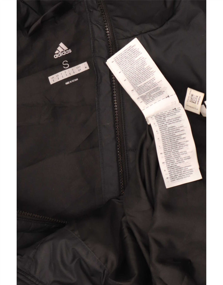 Adidas Herren gepolsterte Jacke UK 36 Small Schwarz Polyester