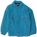 MISTRAL Herren Graphic Loose Fit Wattierte Jacke UK 40 Large Blau Polyamid