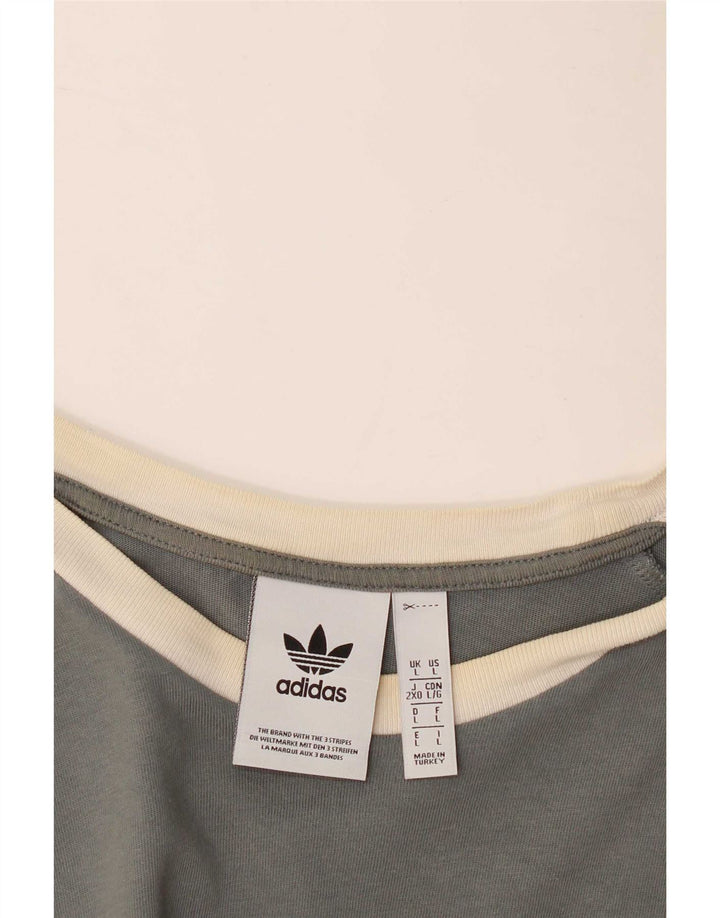 Adidas Herren T-Shirt Top Large Grau