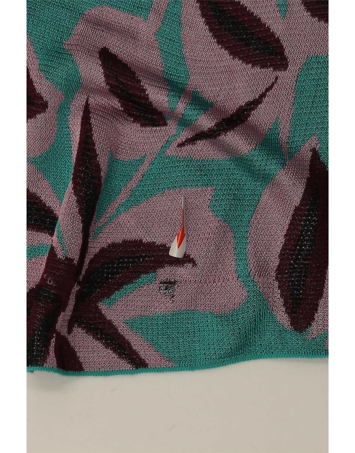 Zara Maxi-Sommerkleid für Damen, UK 12, mittelblaue Viskose mit Blumenmuster