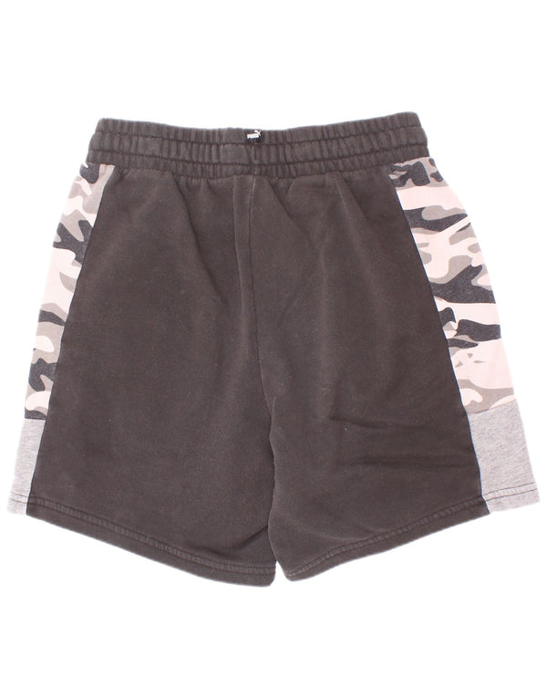 Puma Jungen Sportshorts 13–14 Jahre, schwarze Camouflage-Baumwolle
