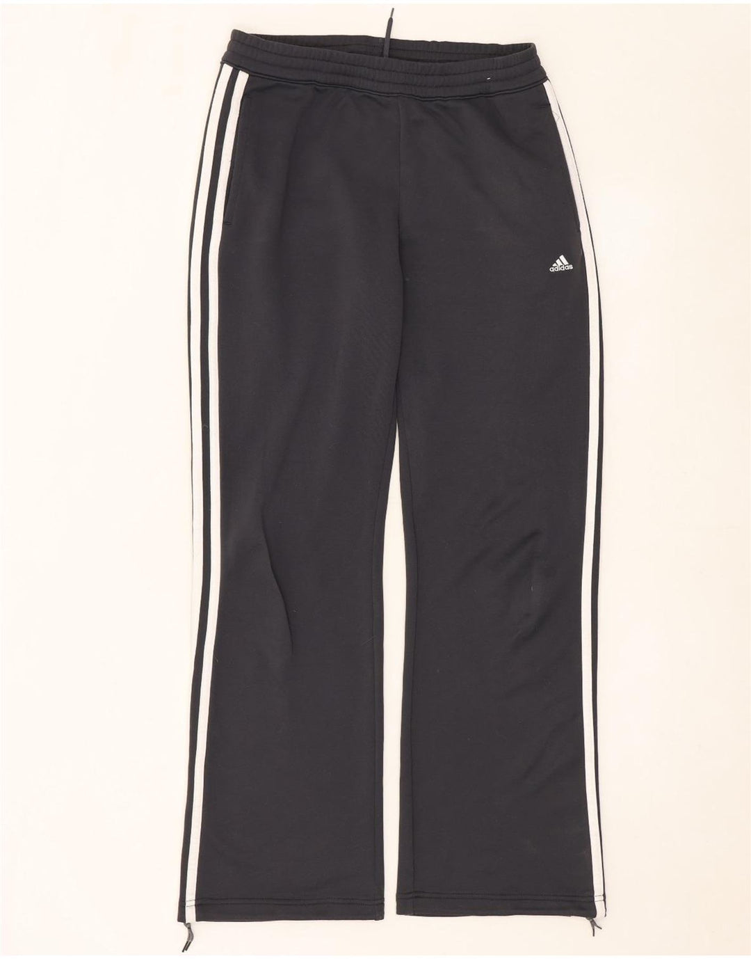 Adidas Damen Trainingshose UK 12 Mittelgraues Polyester