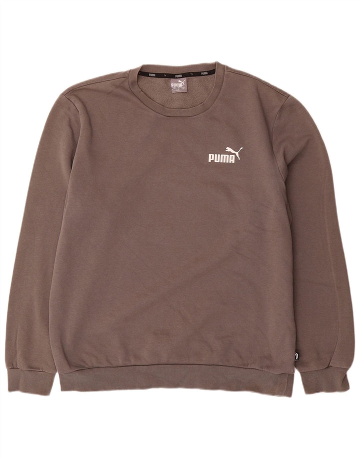 Puma Herren Sweatshirt Pullover Große graue Baumwolle