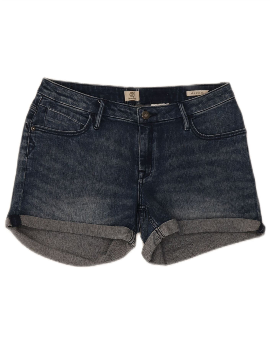 Timberland Damen-Jeansshorts W29, mittelmarineblaue Baumwolle