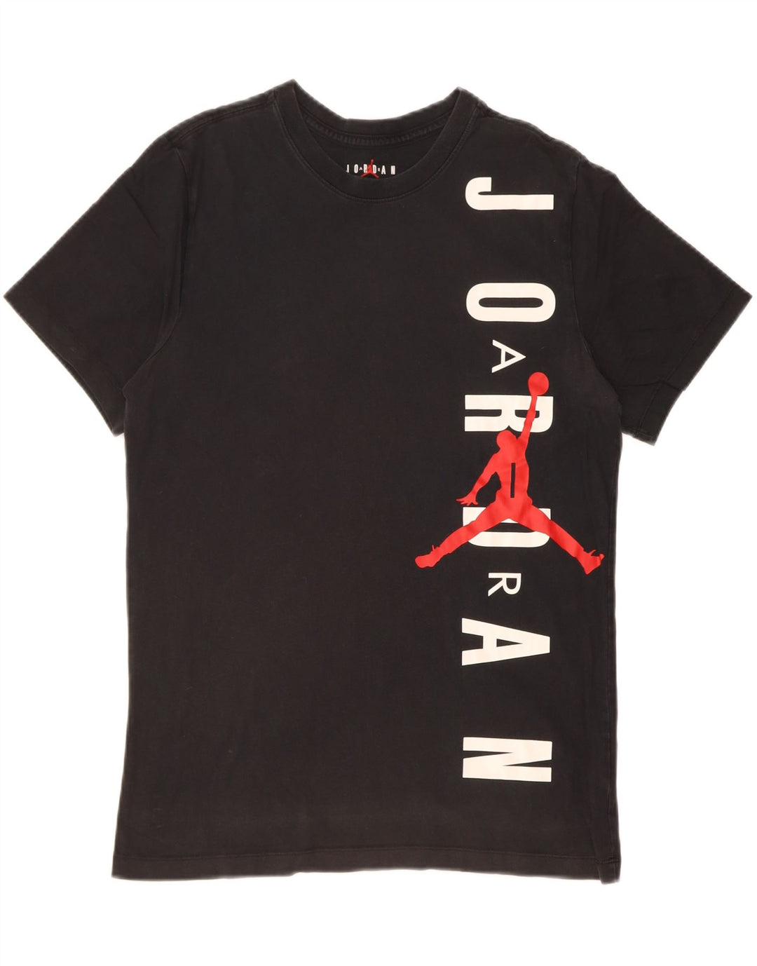 JORDAN Mens Graphic T-Shirt Top Medium Black Cotton Vintage Jordan and Second-Hand Jordan from Messina Hembry 