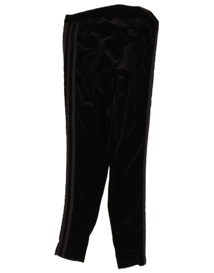 Adidas Damen Velours-Leggings UK 12 Medium Schwarz Polyester