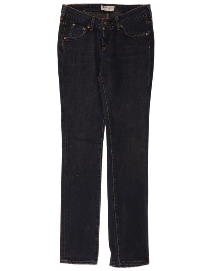 Lee Damen Norma Slim Jeans W27 L33 Marineblaue Baumwolle