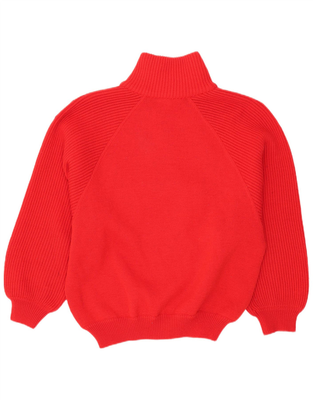 Skipper's Herren-Pullover mit Knopfkragen, IT 48, mittelrote Wolle