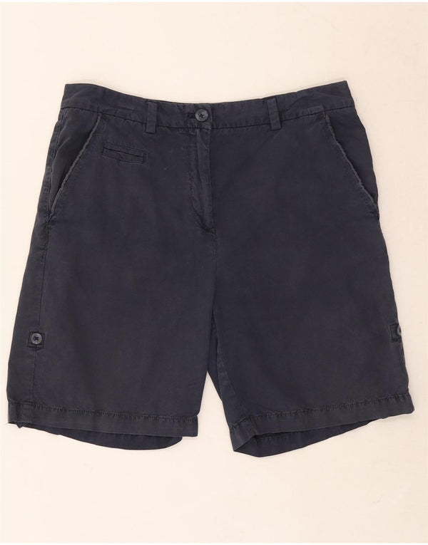 Marks & Spencer Damen Chinoshorts UK 12 Medium W30 Marineblaue Baumwolle