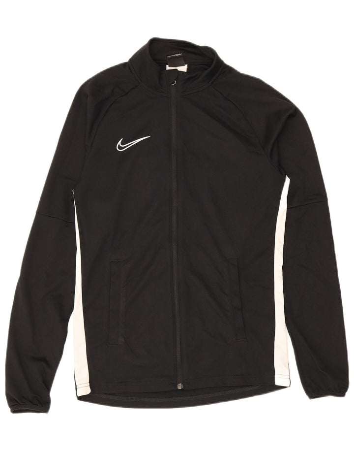 Nike Herren Dri Fit Trainingsanzug-Oberteil, Jacke, Größe S, Schwarz, Farbblock-Polyester