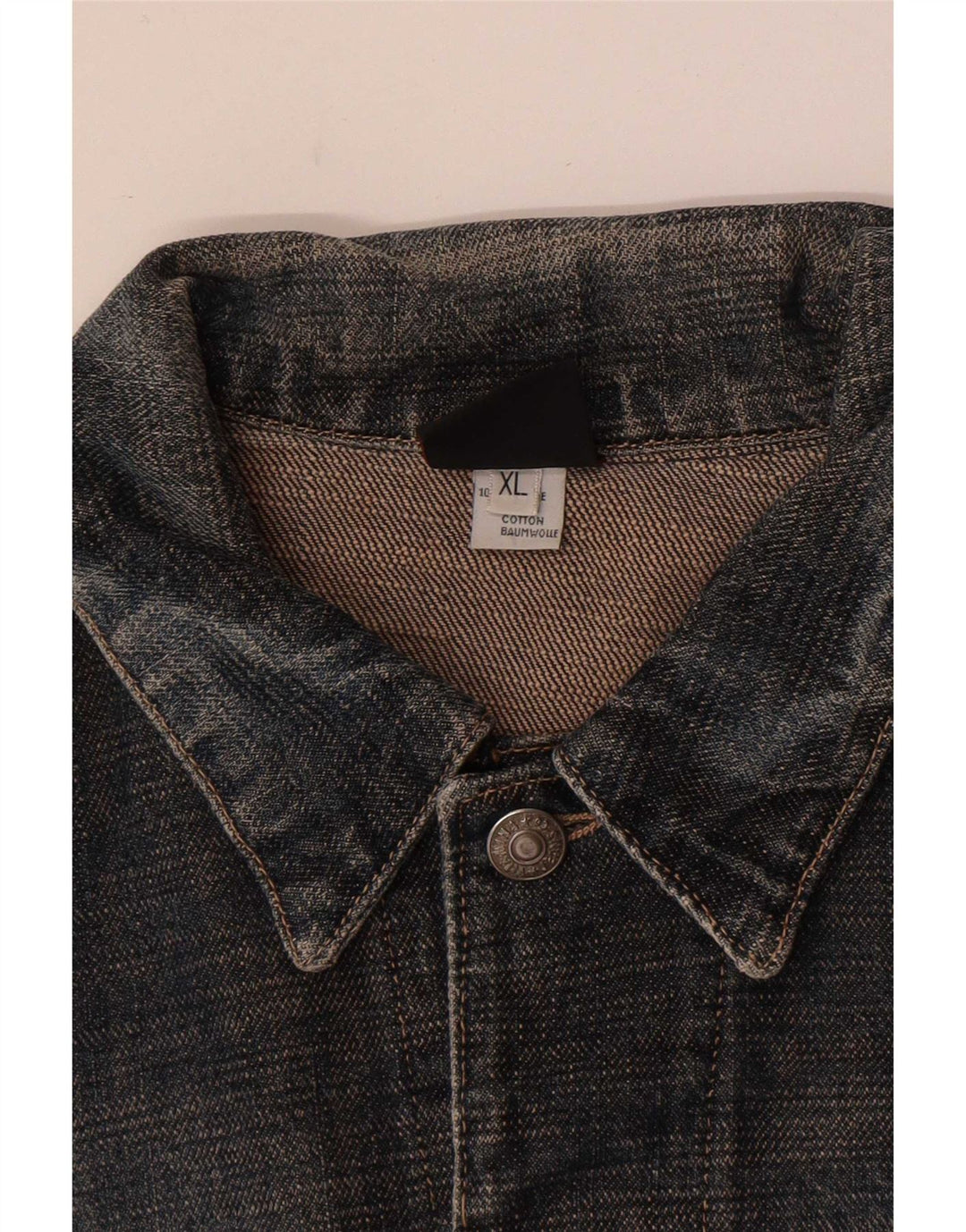 Vitamina Damen Jeansjacke UK 18 XL Graue Baumwolle