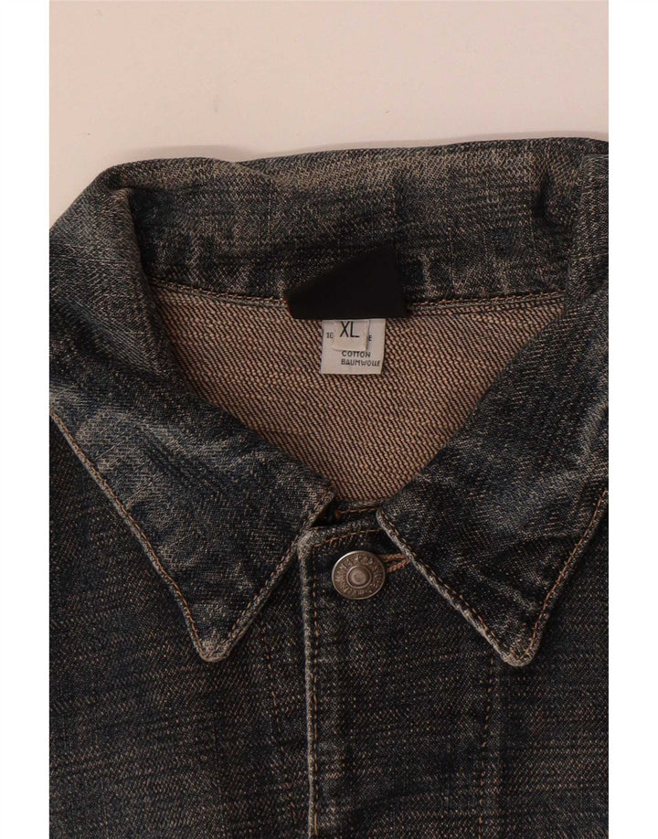 Vitamina Damen Jeansjacke UK 18 XL Graue Baumwolle