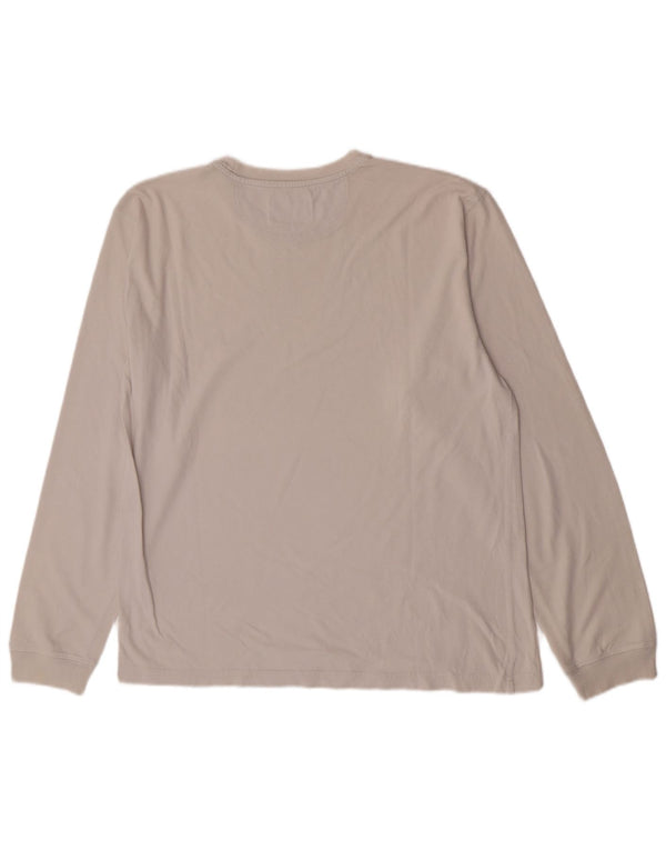 Champion Herren-Oberteil, langärmelig, groß, cremefarbene Baumwolle