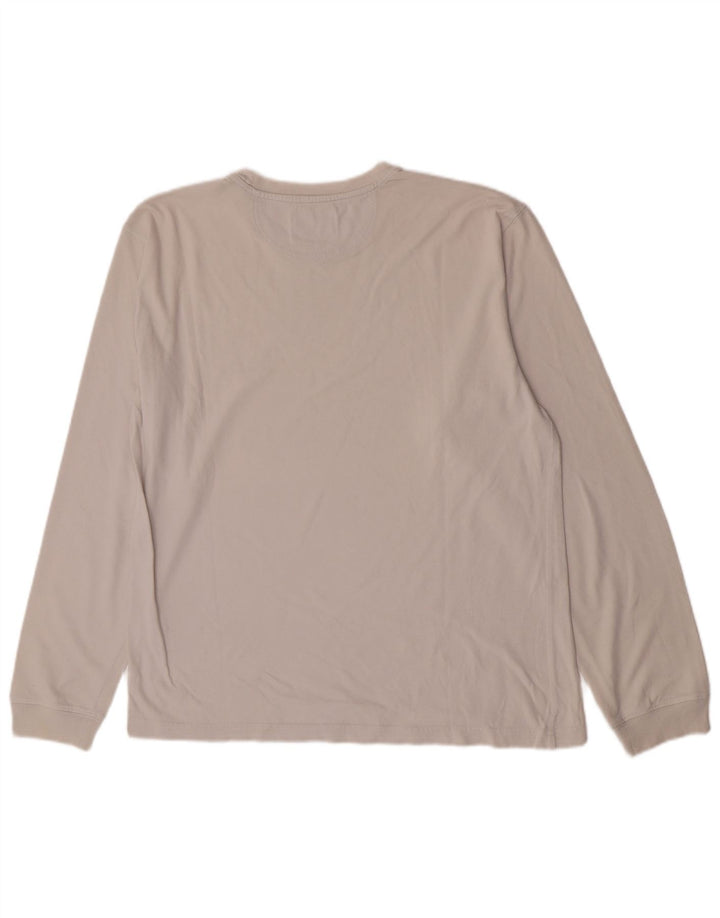 Champion Herren-Oberteil, langärmelig, groß, cremefarbene Baumwolle