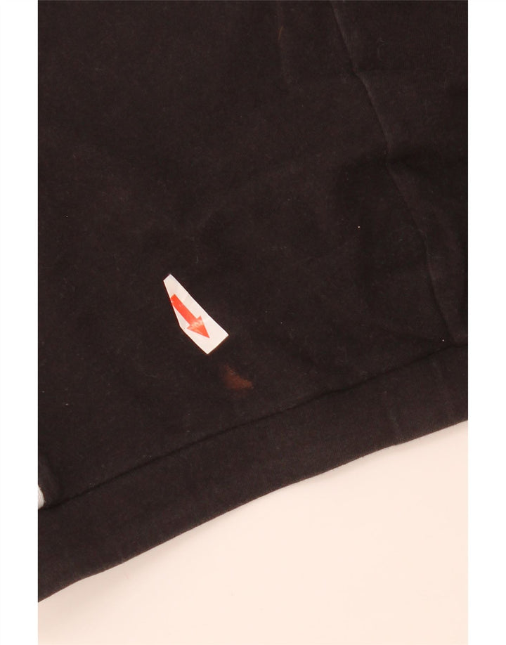 Adidas Damen Leggings UK 14 Medium Schwarz Baumwolle