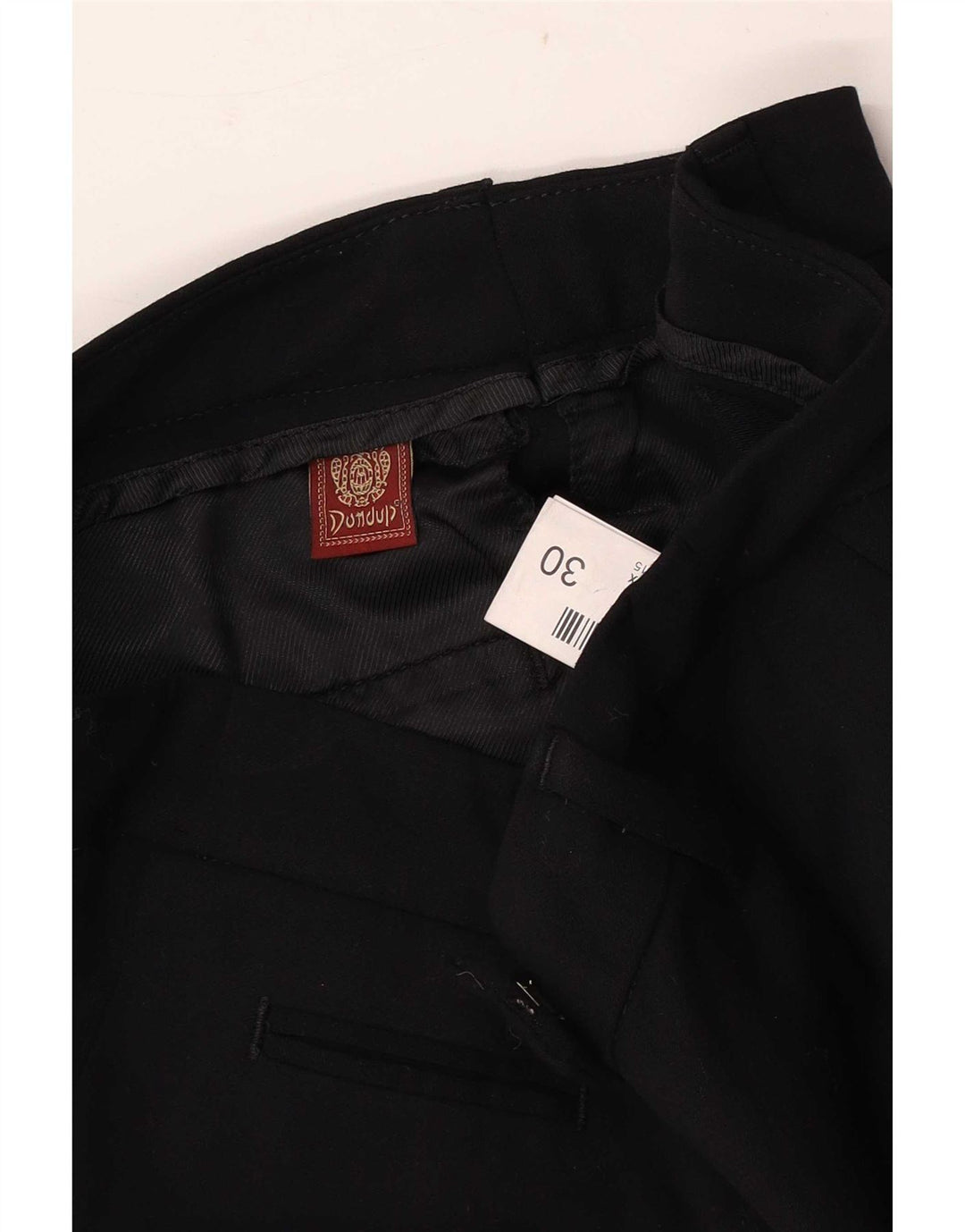 Dondup Damen Crop Suit Hose W30 L24 Schwarze Viskose
