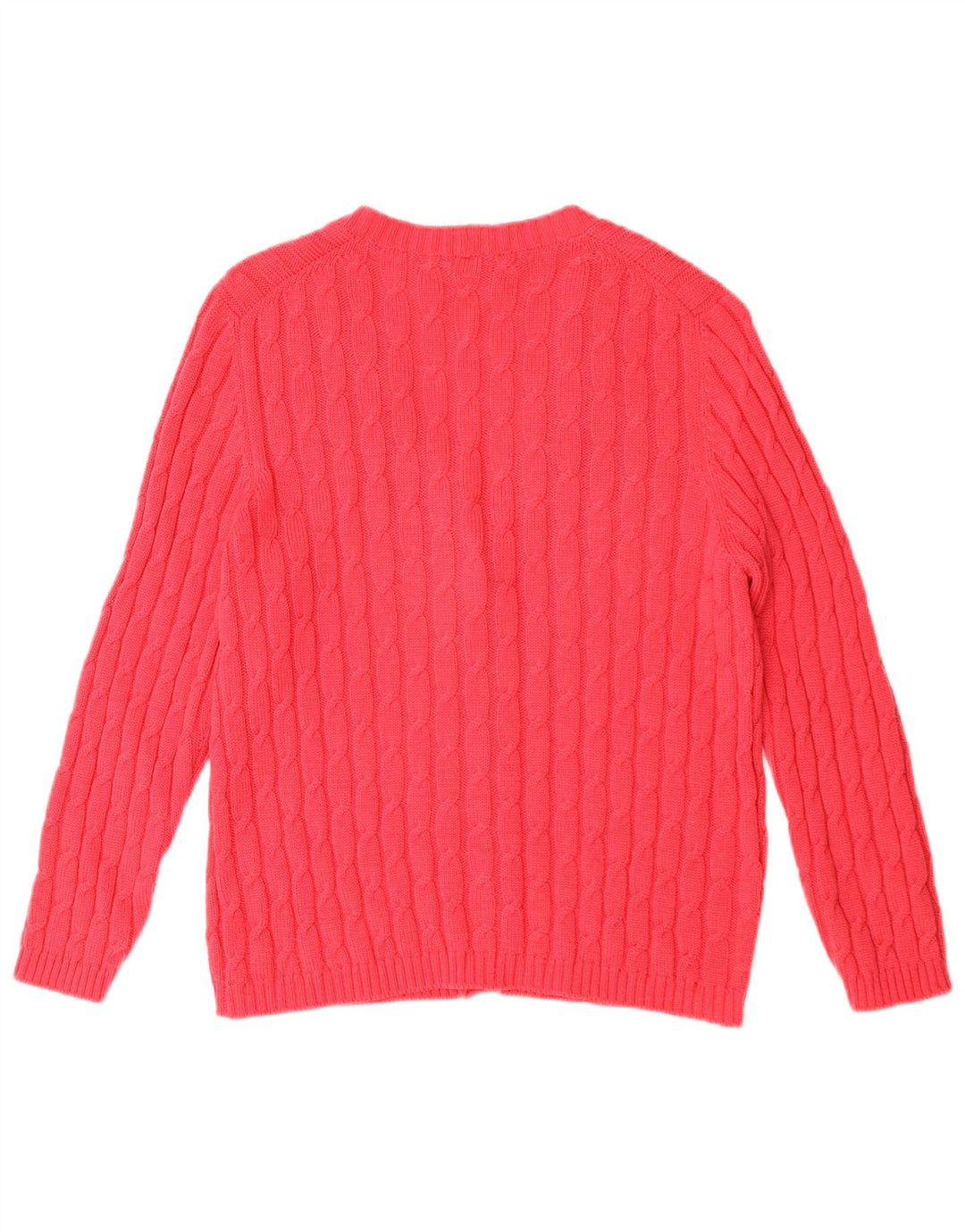 Vintage Damen Oversized Cardigan Pullover UK 18 XL Rot