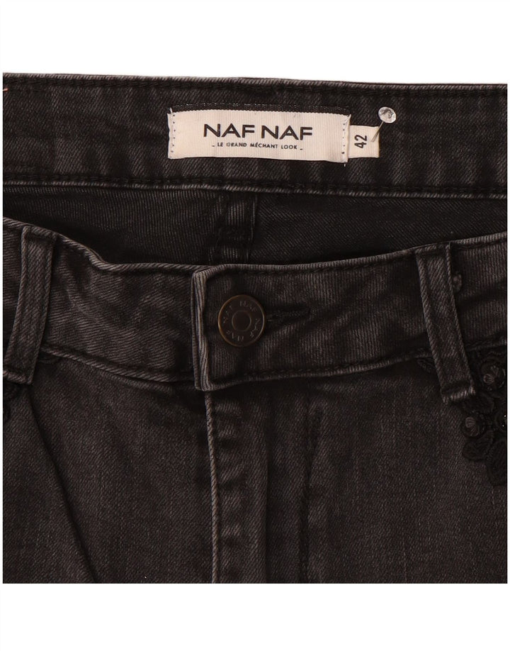 Naf Naf Damen Slim Jeans EU 42 Large W34 L28 Grau