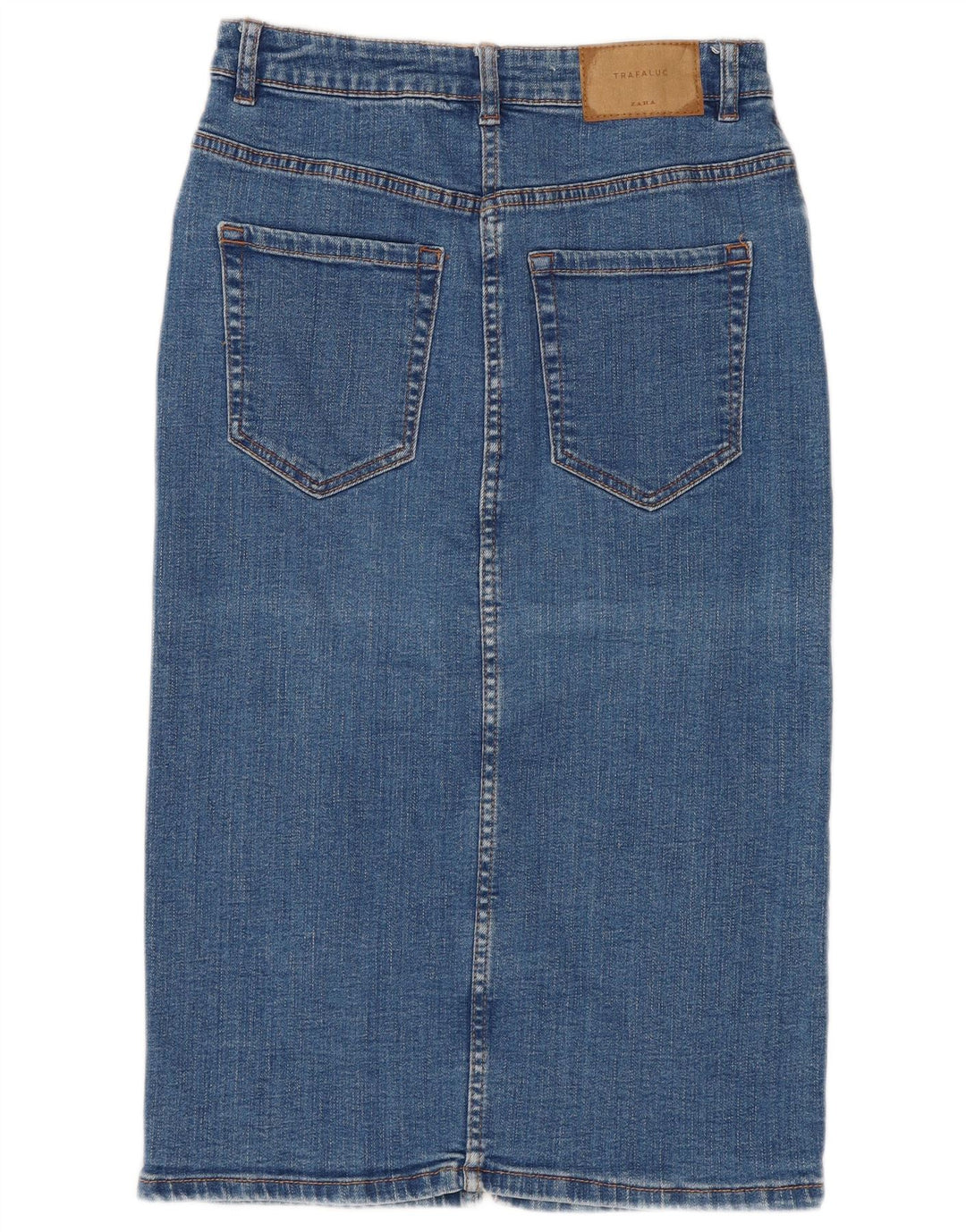 ZARA Damen Jeansrock Small W26 Blau