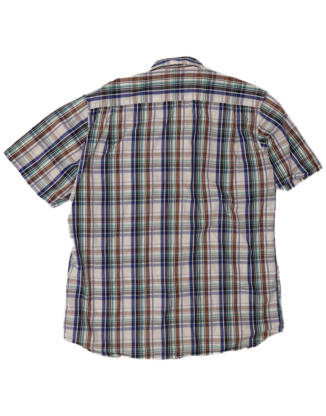 Barbour Herren Kurzarm-Hemd mit normaler Passform XL, mehrfarbig kariert