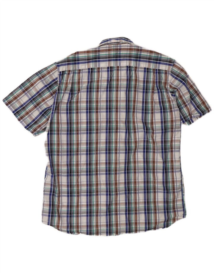 Barbour Herren Kurzarm-Hemd mit normaler Passform XL, mehrfarbig kariert
