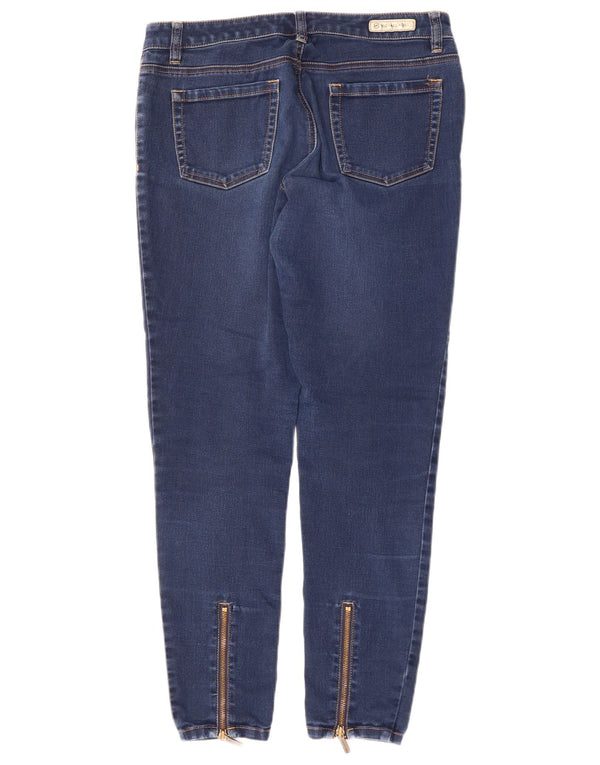 MICHAEL KORS Damen Skinny Jeans US 8 Medium W29 L29 Marineblaue Baumwolle