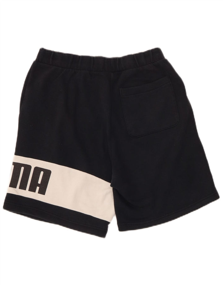 PUMA Herren Graphic Sport Shorts Small Schwarz Farbblock