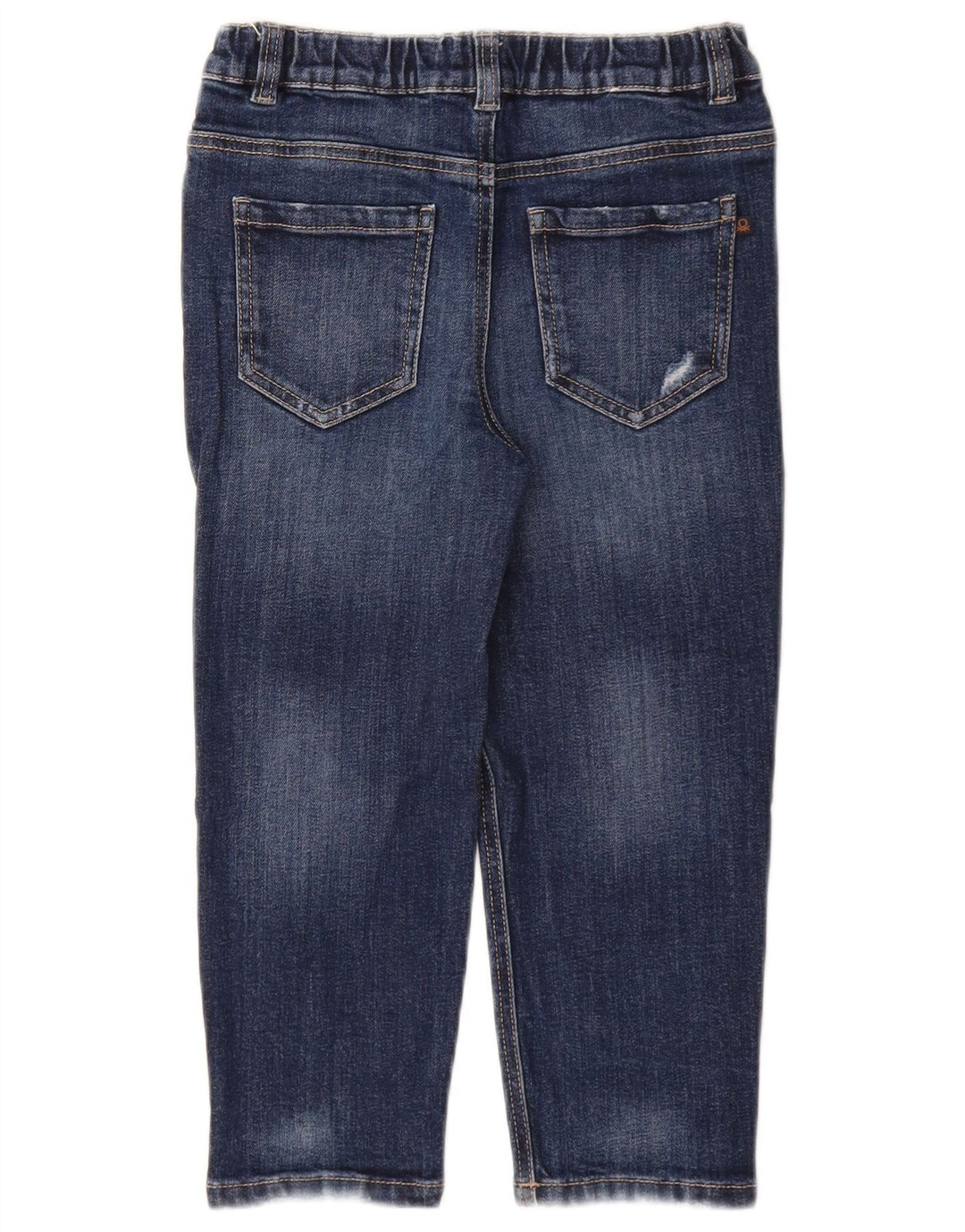 BENETTON Justin Straight Jeans für Jungen, 6–7 Jahre, W22 L17, blaue Baumwolle