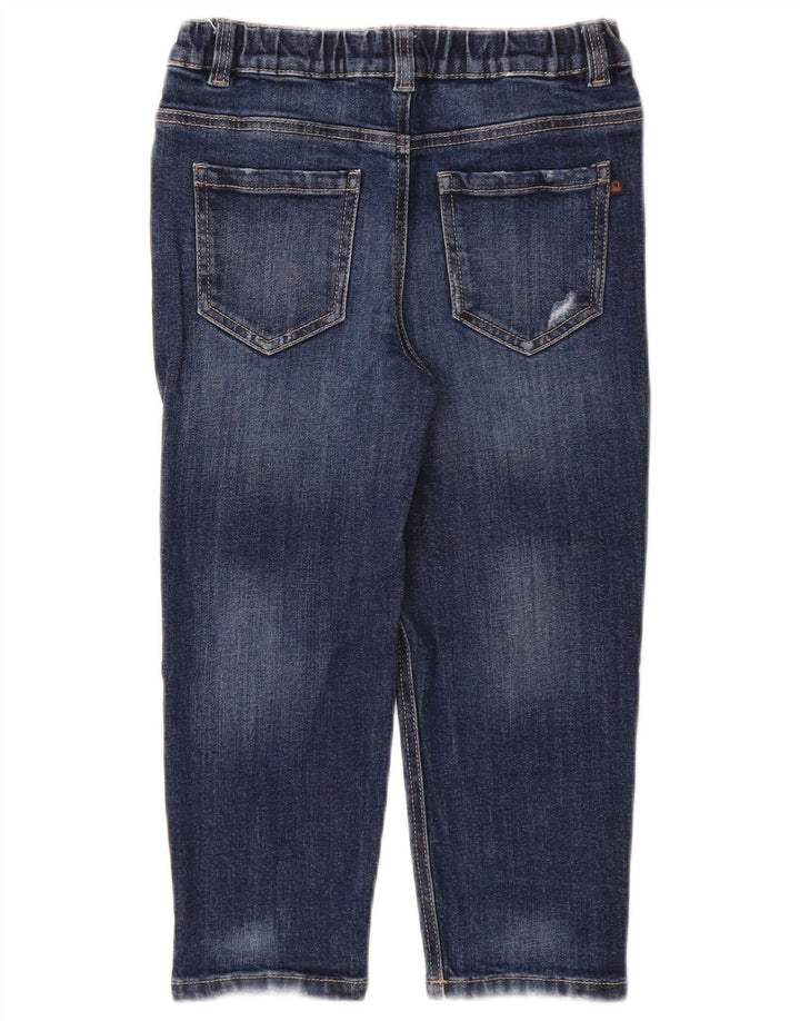 BENETTON Justin Straight Jeans für Jungen, 6–7 Jahre, W22 L17, blaue Baumwolle