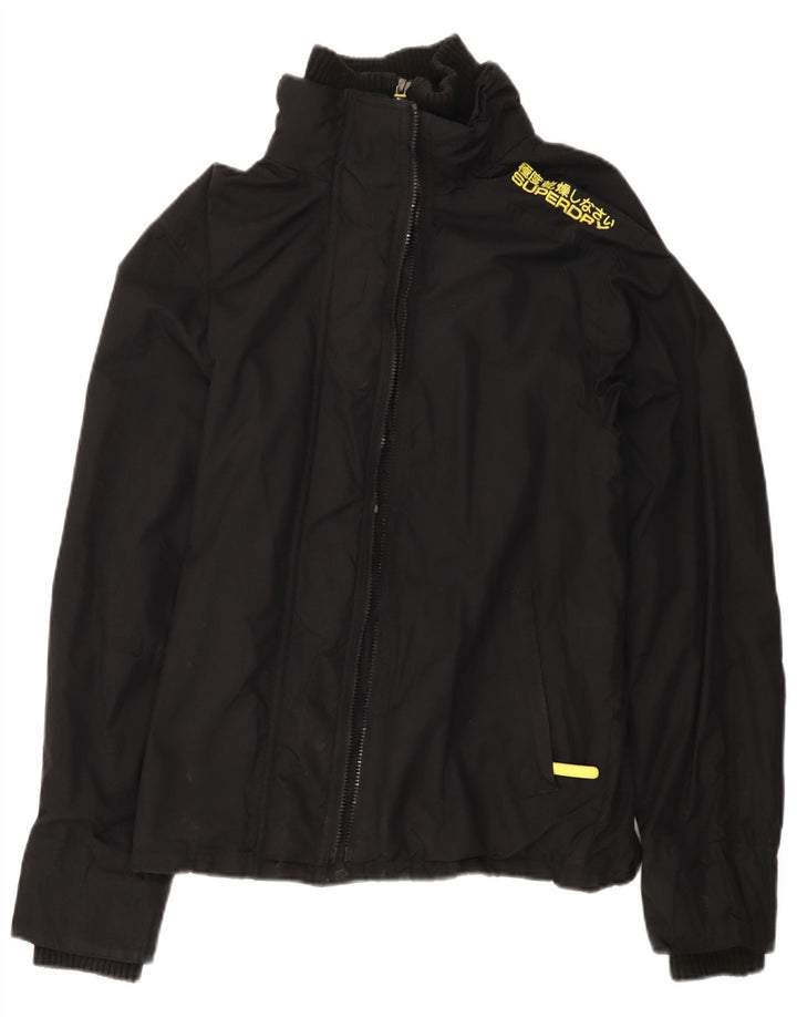 SUPERDRY Damen The Windcheater Windjacke UK 18 XL Schwarz Nylon