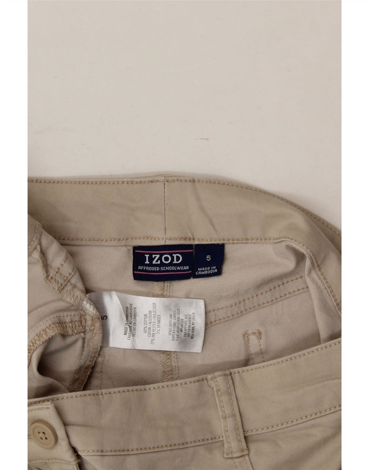 IZOD Womens Casual Shorts US 5 Small W28 Beige Cotton Vintage Izod and Second-Hand Izod from Messina Hembry 