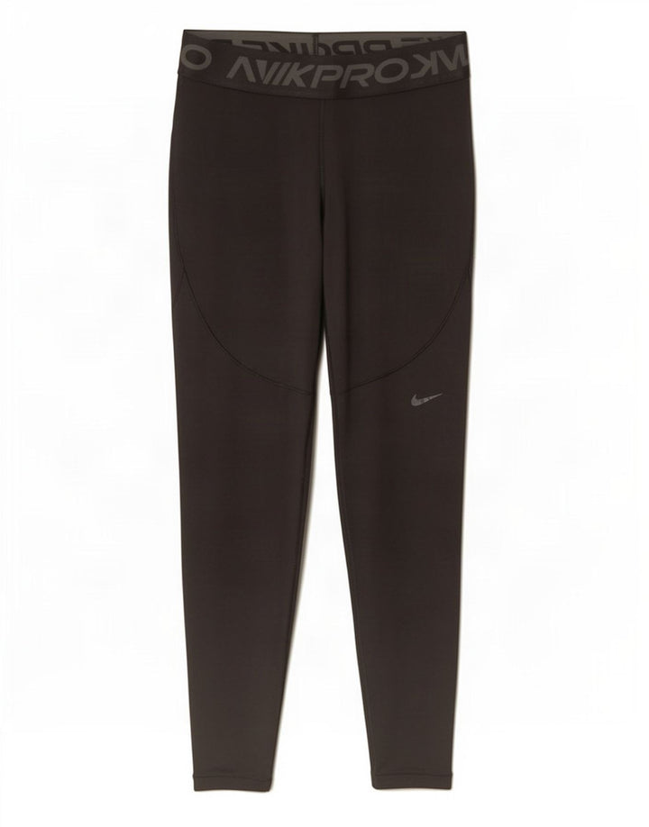 Nike Damen Therma-Fit Graphic Leggings UK 12 Mittelschwarzes Polyester