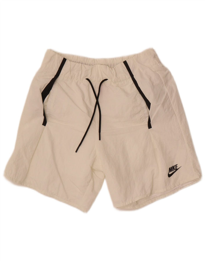 Nike Herren-Sportshorts XS, weißes Nylon