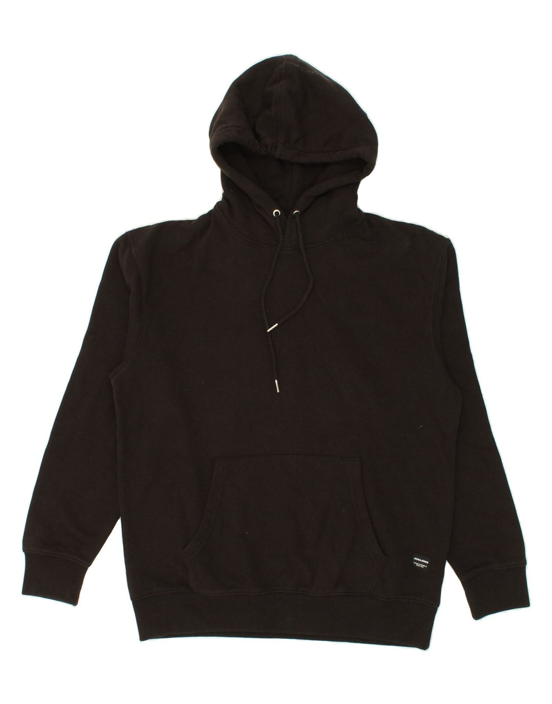 JACK & JONES Mens Hoodie Jumper Medium Black Cotton Vintage Jack & Jones and Second-Hand Jack & Jones from Messina Hembry 
