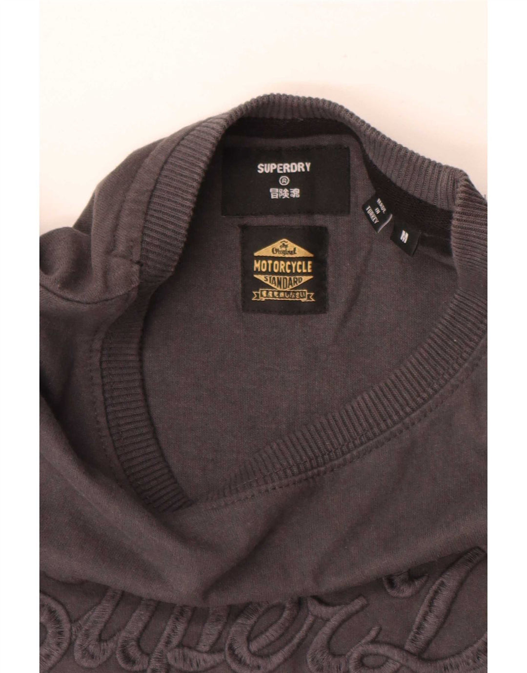 Superdry Herren T-Shirt mit Grafik, mittelgraue Baumwolle
