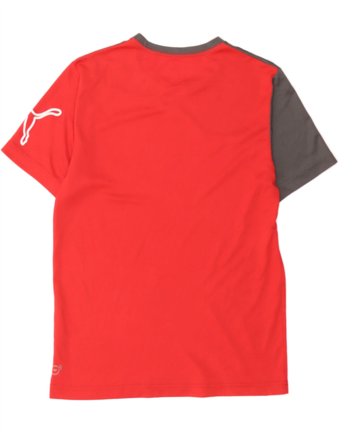 PUMA Womens Graphic T-Shirt Top UK 14 Medium Red Colourblock Polyester Vintage Puma and Second-Hand Puma from Messina Hembry 