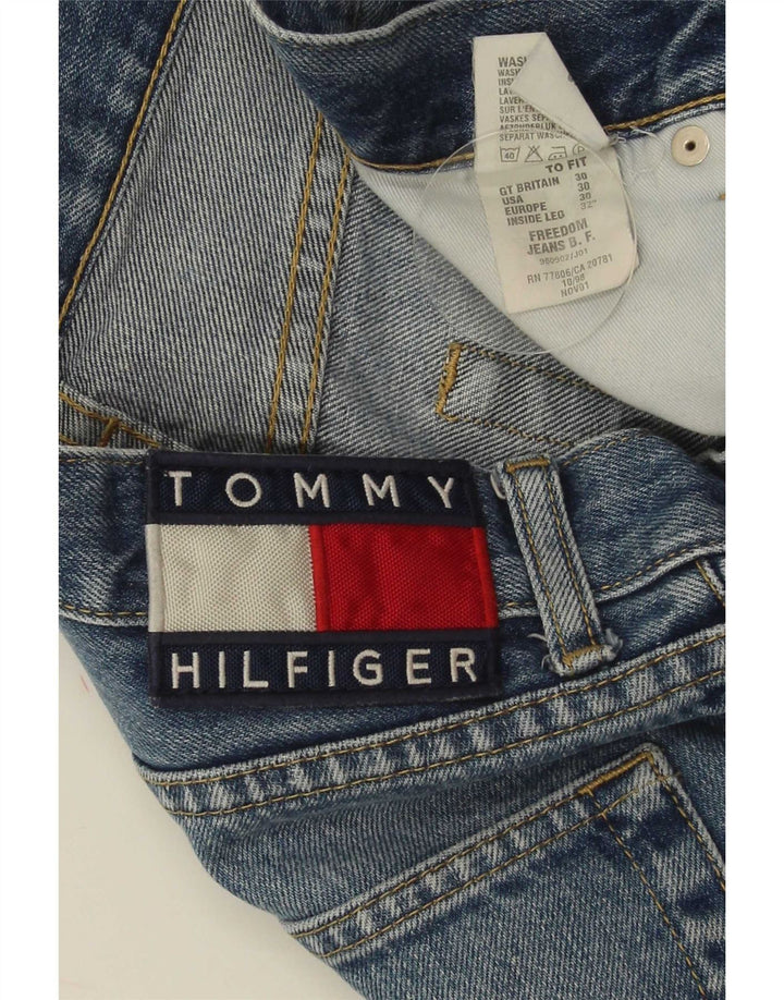 Tommy Hilfiger Herren Straight Jeans W30 L30 Blaue Baumwolle