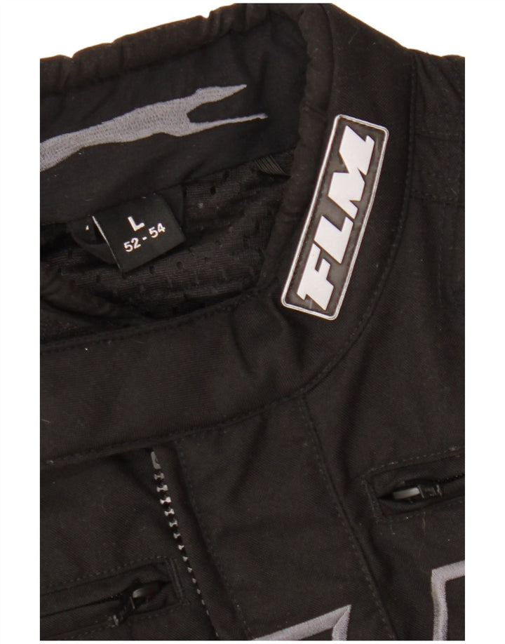 FLM Herren Graphic Racer Jacke IT 52/54 Large Schwarz Polyamid