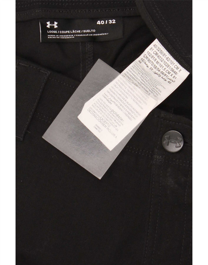 Under Armour Herren Straight Cargo Hose W40 L32 Schwarz Polyester