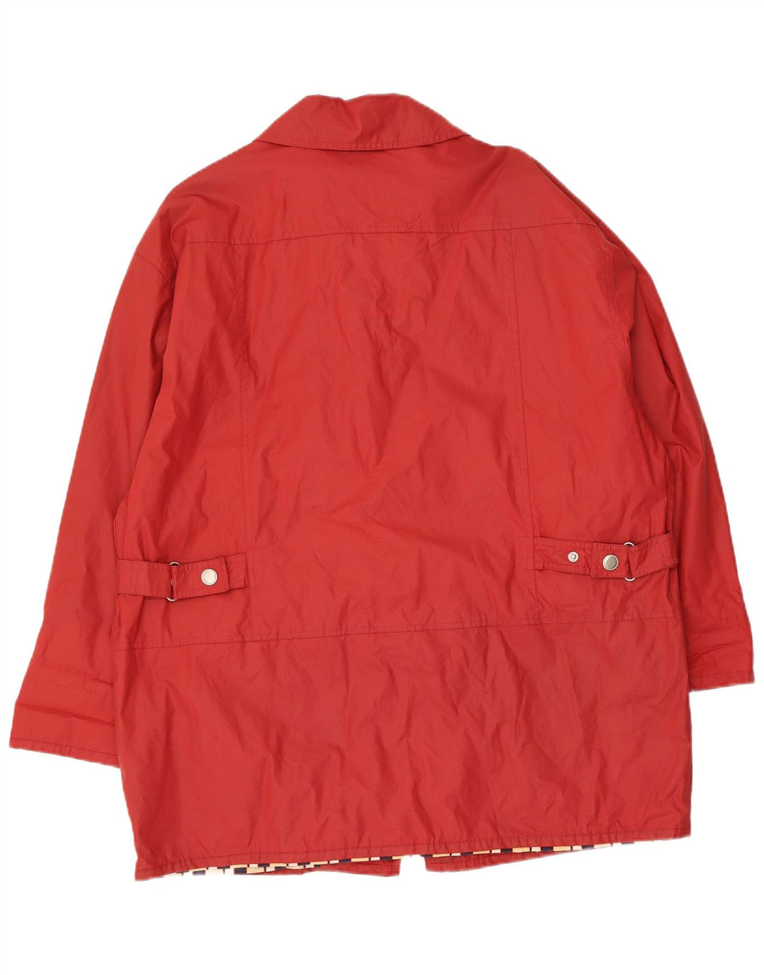 C&A Damen New Fast Oversized Dufflecoat UK 16 Large Rote Baumwolle