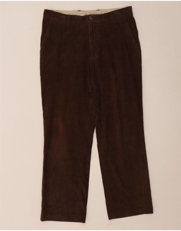 Gerade Herren-Cordhose von Farah, W34, L29, braun, Baumwolle