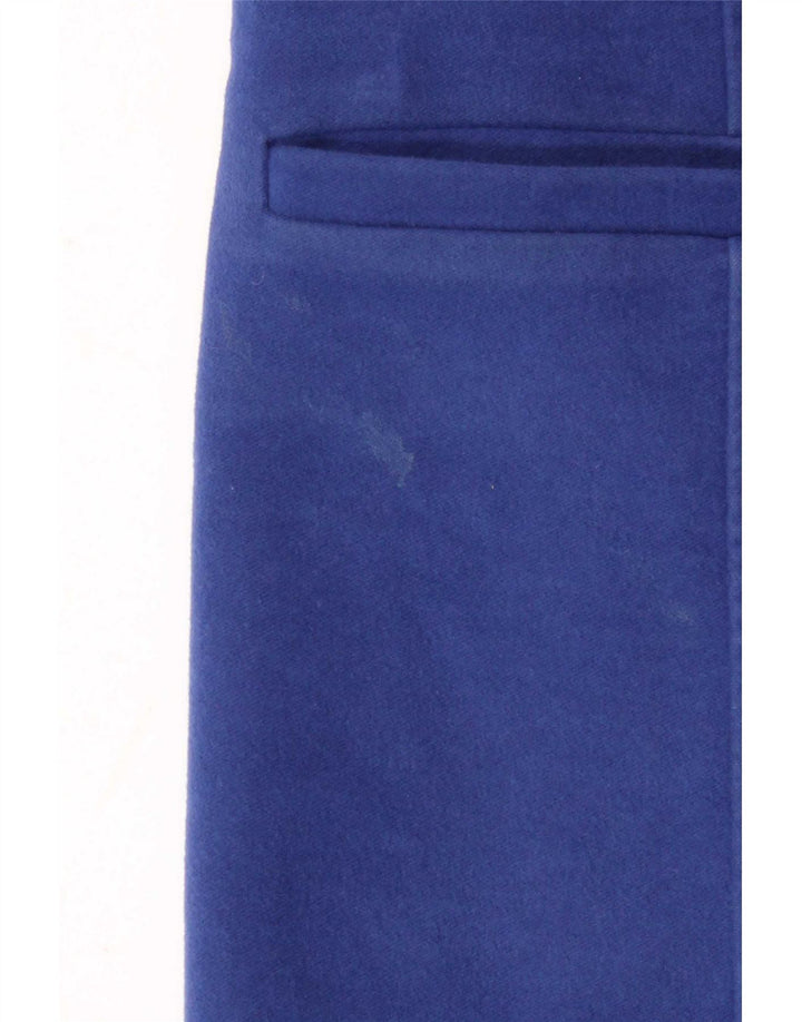 Laura Ashley Damenmantel UK 10 Small Blaue Baumwolle