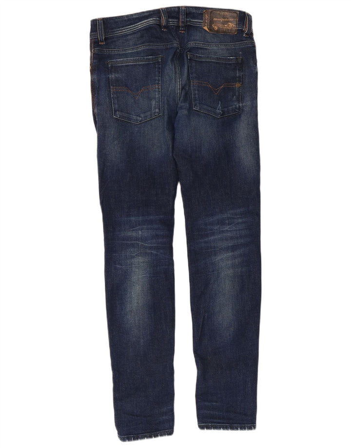 DIESEL Herren Sleenker Distressed Slim Skinny Jeans W30 L30 Blaue Baumwolle