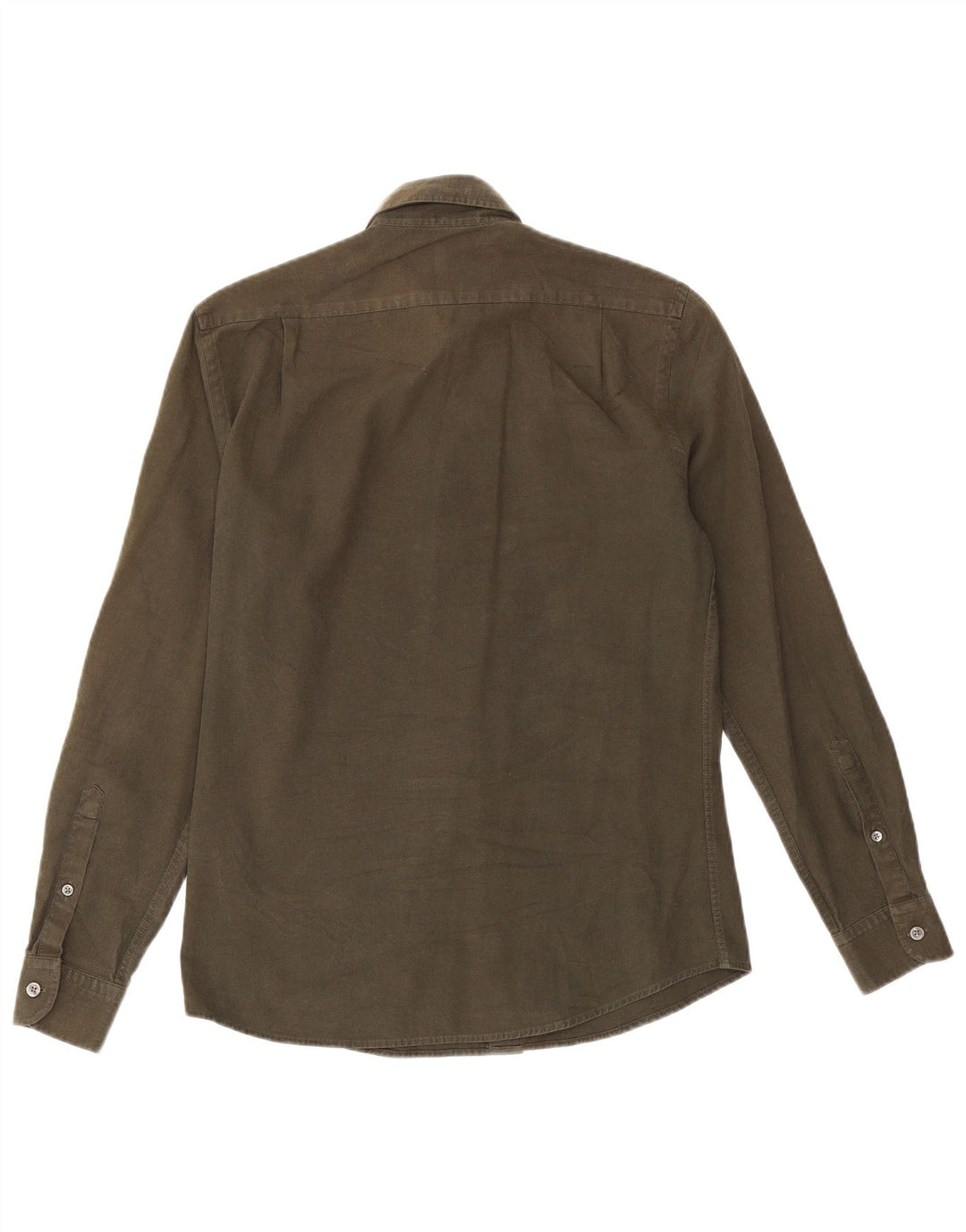 Reiss Herren-Hemd mit normaler Passform, Größe S, Khaki, Baumwolle