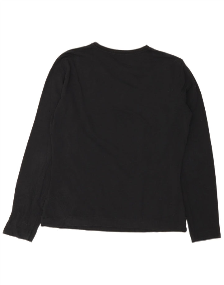 SERGIO TACCHINI Damen Top Langarm UK 14 Medium Schwarz