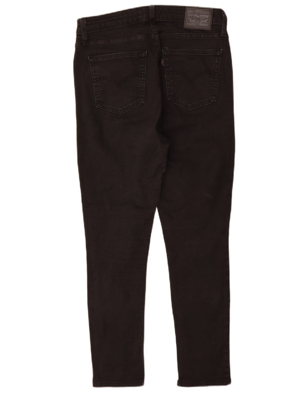 Levi's Damen 721 High Rise Skinny Jeans W30 L28 Schwarze Baumwolle