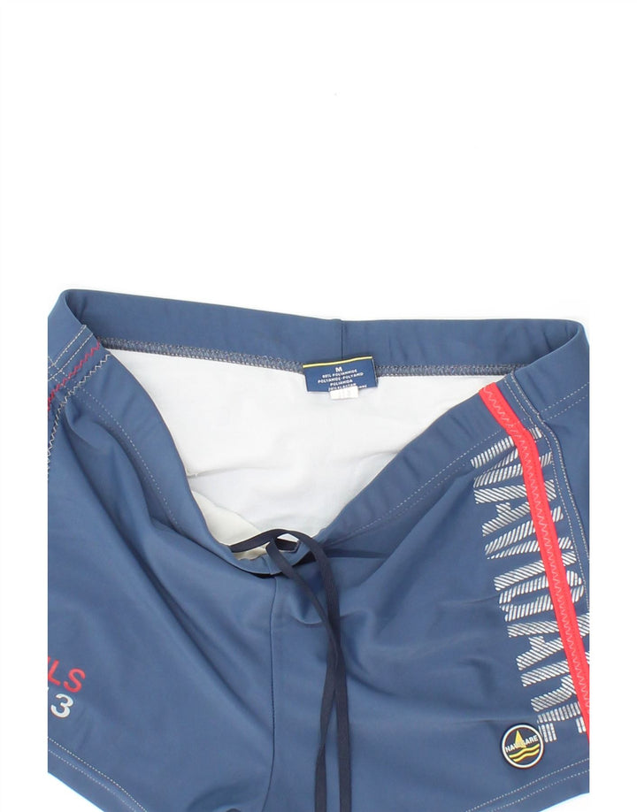 NAVIGARE Mens Graphic Swimming Shorts Medium Blue Polyamide Vintage Navigare and Second-Hand Navigare from Messina Hembry 