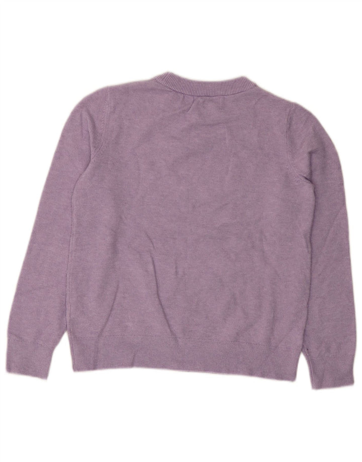 Marks & Spencer Damen-Pullover mit Rundhalsausschnitt, Gr. 10, Violett