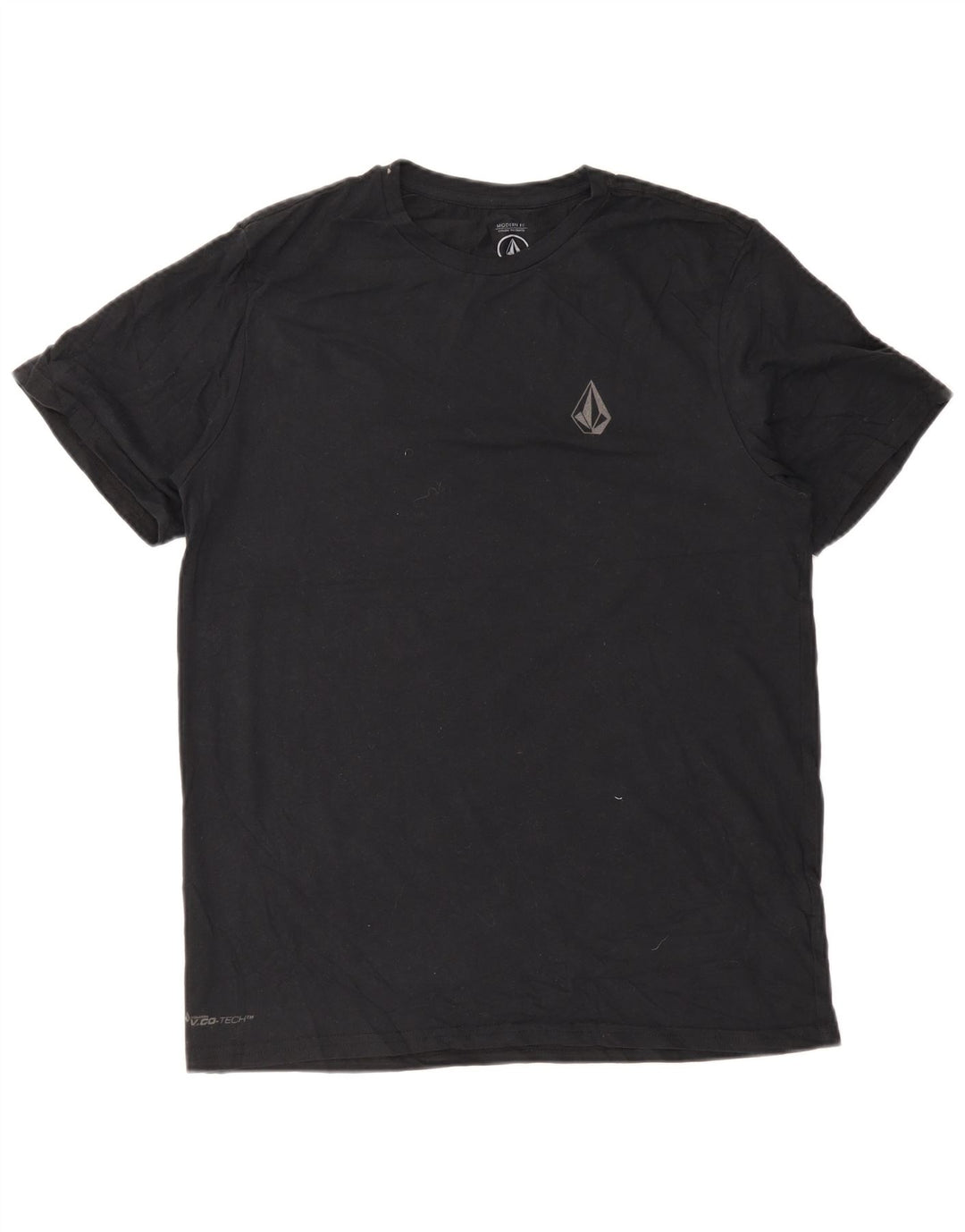Volcom Herren Modern Fit Graphic T-Shirt Top Large Schwarz Baumwolle
