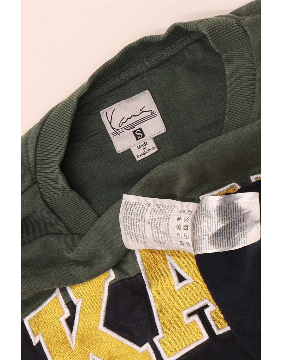 Karl Kani Herren-Sweatshirt mit Grafik, Größe S, Marineblau, Farbblock